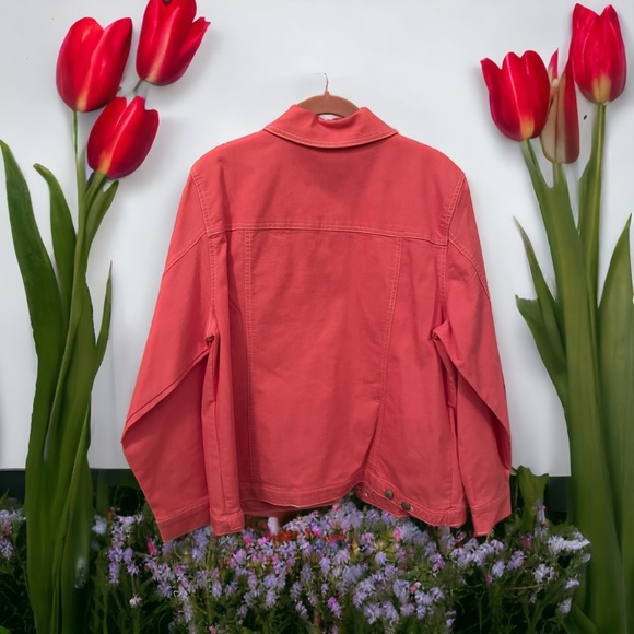 Denim & Co. Pink Jean Jacket-NWOT - Picture 2 of 4
